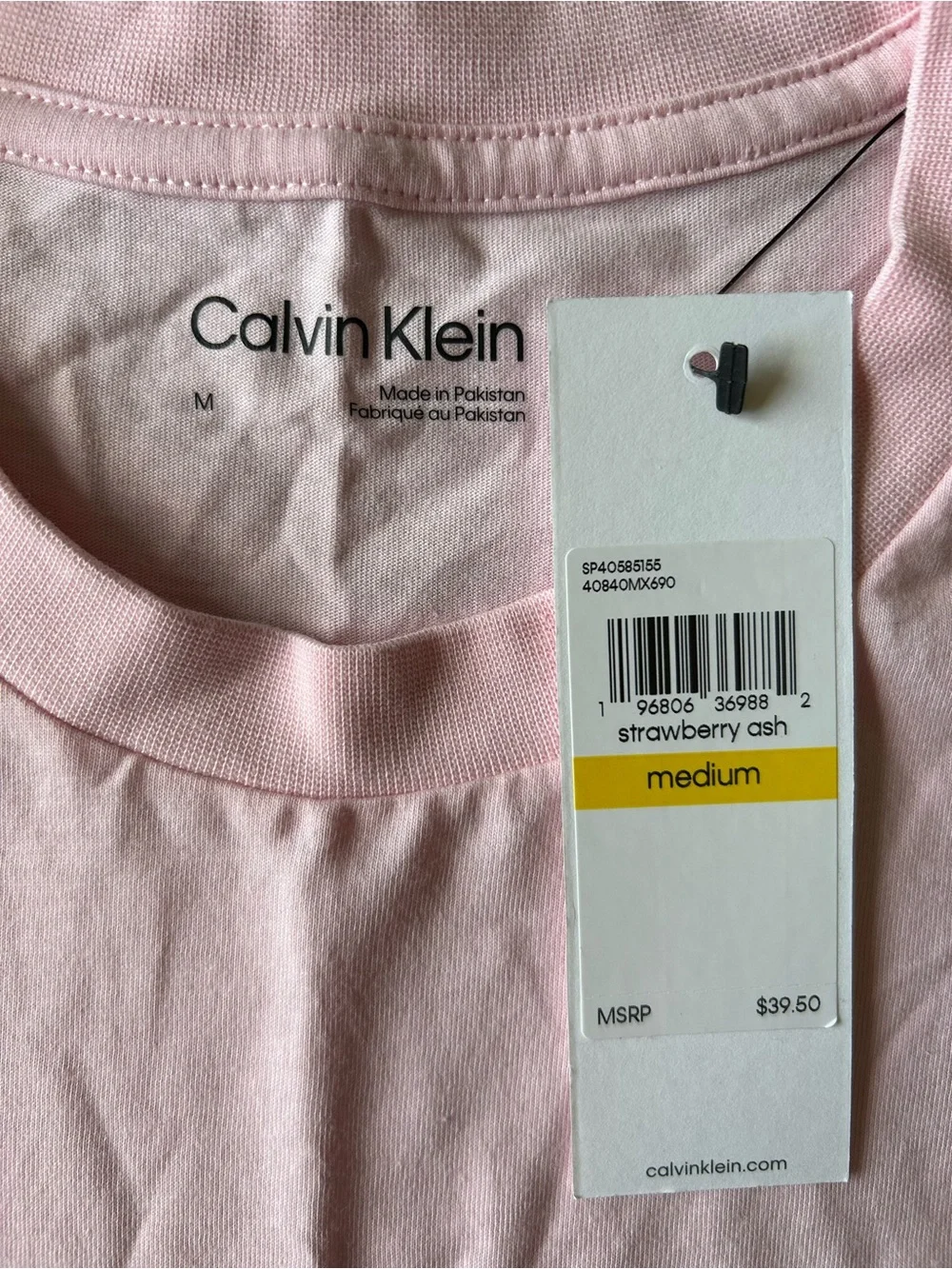 Calvin Klein CK Logo Crew Neck T-Shirt Size Medium NWT